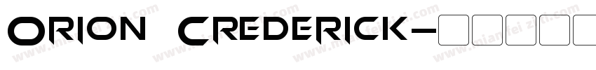 Orion Crederick字体转换